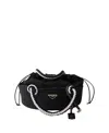Prada Small Crochet Bag In Black