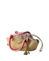 Prada Small Crochet Bag In Brown