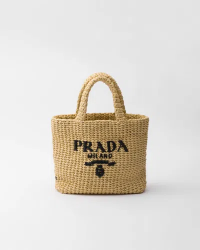 PRADA SMALL CROCHET TOTE BAG