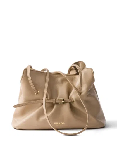 Prada Kleine Dada Tote Bag Aus Leder In Brown