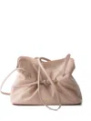 Prada Womens Powder Small Dada Leather Shoulder Bag In Neutral