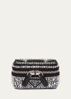 Prada Small Degrade Crystal Vanity Case In F063r Metal