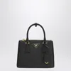 Prada Small Galleria Saffiano Leather Handbag In Black