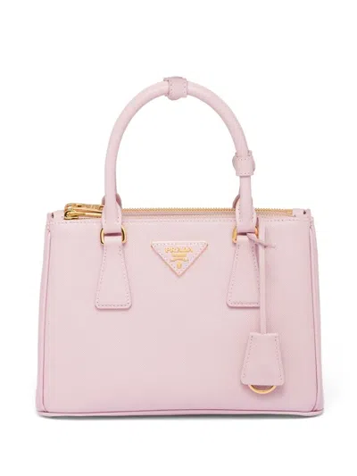 Prada Small Galleria Leather Tote Bag In Pink
