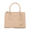 Prada Small  Galleria Saffiano Leather Bag In Yellow