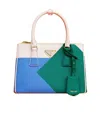 Prada Small Galleria Saffiano Leather Handbag In Green