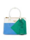 Prada Small Galleria Saffiano Leather Handbag In Green