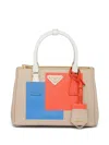 Prada Small Galleria Saffiano Leather Handbag In Neutrals