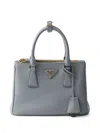 Prada Small Logo Shoulder Bag In Blue
