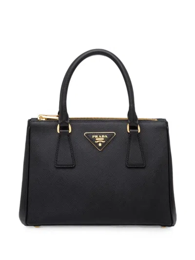 Prada Small Galleria Tote Bag In Brown