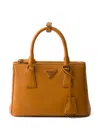 Prada Small Galleria Leather Top-handle Bag In F0287 Ambra