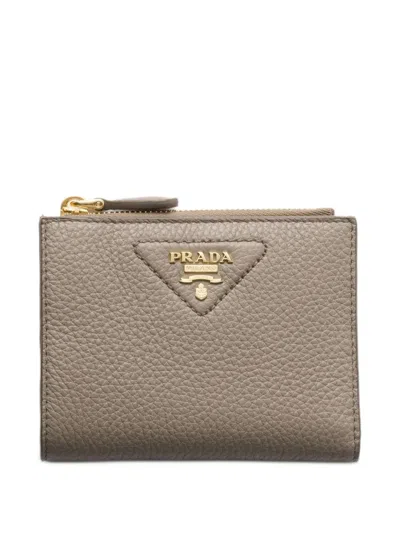 Prada Small Grained-leather Wallet