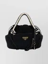Prada Small Handbag With Braided Handles And Texture