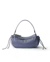 Prada Small Leather Bag In Blue