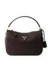 Prada Small Leather Bag In Blue
