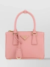 Prada Mini Galleria Saffiano Leather Handbag In Pink