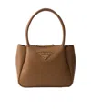 Prada Small Leather Handbag In Brown