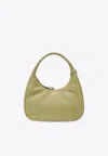 Prada Small Pistachio Leather Handbag Women In Green