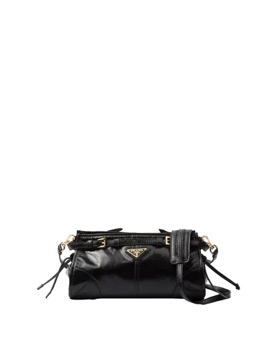 PRADA SMALL LEATHER SHOULDER BAG