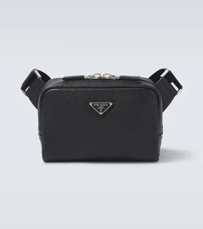 Prada Black Brique Crossbody Bag