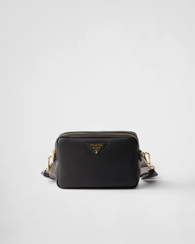 PRADA SMALL LEATHER SHOULDER BAG