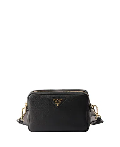 PRADA SMALL LEATHER SHOULDER BAG
