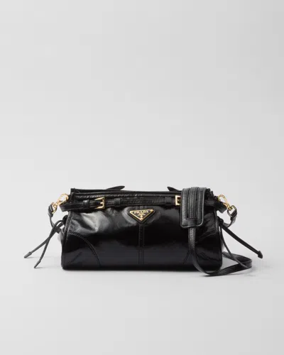 PRADA SMALL LEATHER SHOULDER BAG