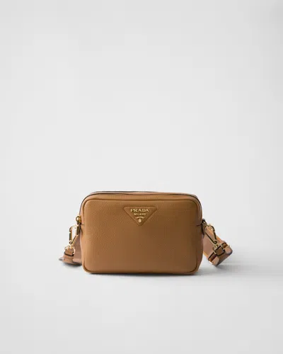 PRADA SMALL LEATHER SHOULDER BAG