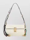 Prada Small Leather Shoulder Bag Featuring Charms In Neutral