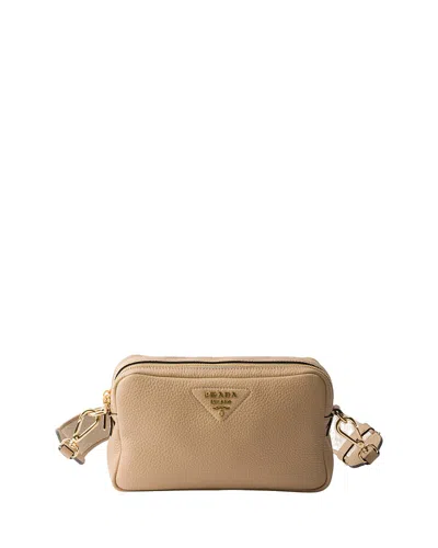 PRADA SMALL LEATHER SHOULDER BAG