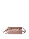 Prada Small Leather Shoulder Bag In Pink
