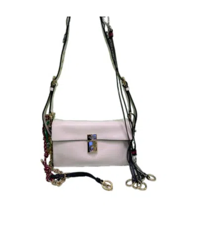 Prada Small Leather Shoulder Bag In White