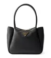 Prada Small Leather Top-handle Bag In Black