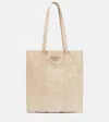 Prada Nappa-leather Tote Bag In White
