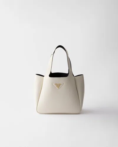 PRADA SMALL LEATHER TOTE BAG