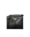 Prada Small Leather Wallet In Black