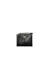 Prada Small Leather Wallet In Black