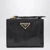 Prada Small Leather Wallet In Black