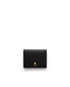 Prada Small Leather Wallet In Black