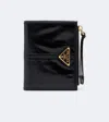 Prada Small Leather Wallet In Black
