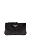 Prada Men Small Leather Wallet In Black