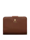 Prada Small Leather Wallet In Brown