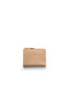 Prada Small Leather Wallet In Neutral