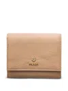 Prada Small Leather Wallet In Pattern