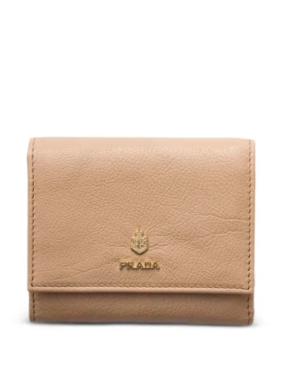 Prada Small Leather Wallet In Pattern