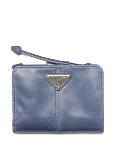 Prada Small Leather Wallet In Pattern