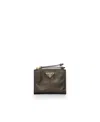 Prada Small Leather Wallet In Pattern
