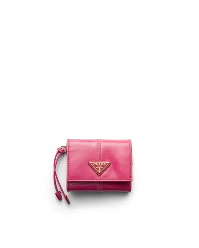 Prada Kleine Geldbörse Aus Leder In Pink