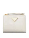 Prada Small Leather Wallet In Pink