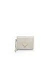 Prada Small Leather Wallet In White